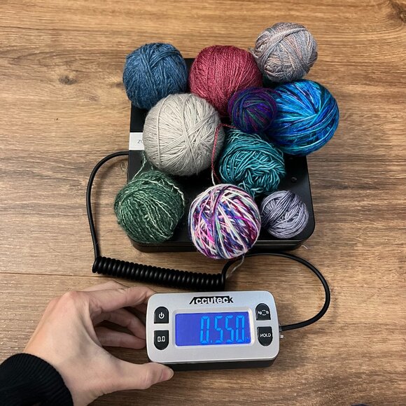 Natural Fiber Hand-Spun Hand Dyed Yarn Remnant Lot - Picture 15 of 16